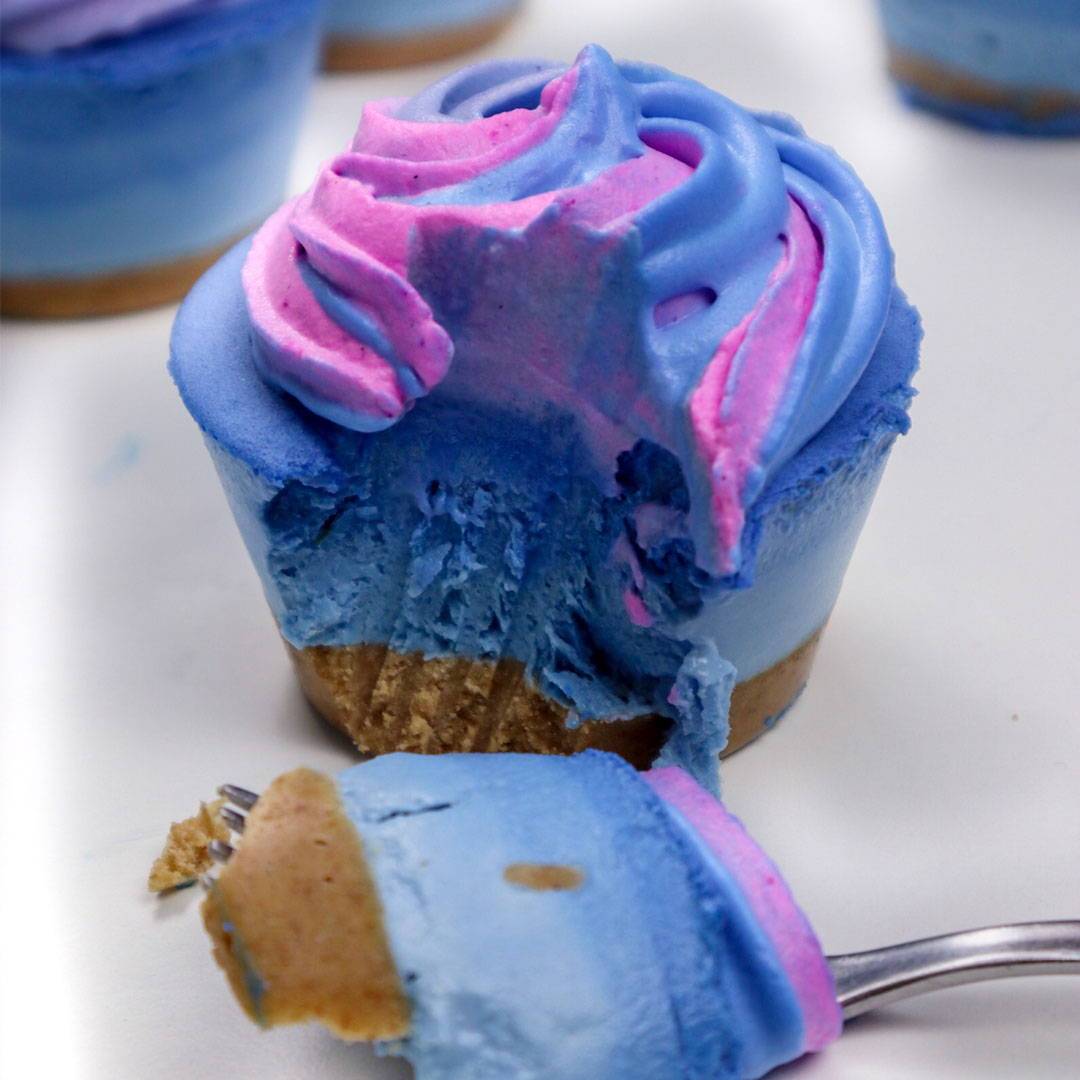 Mini Ombre Cheesecakes | Rawnice