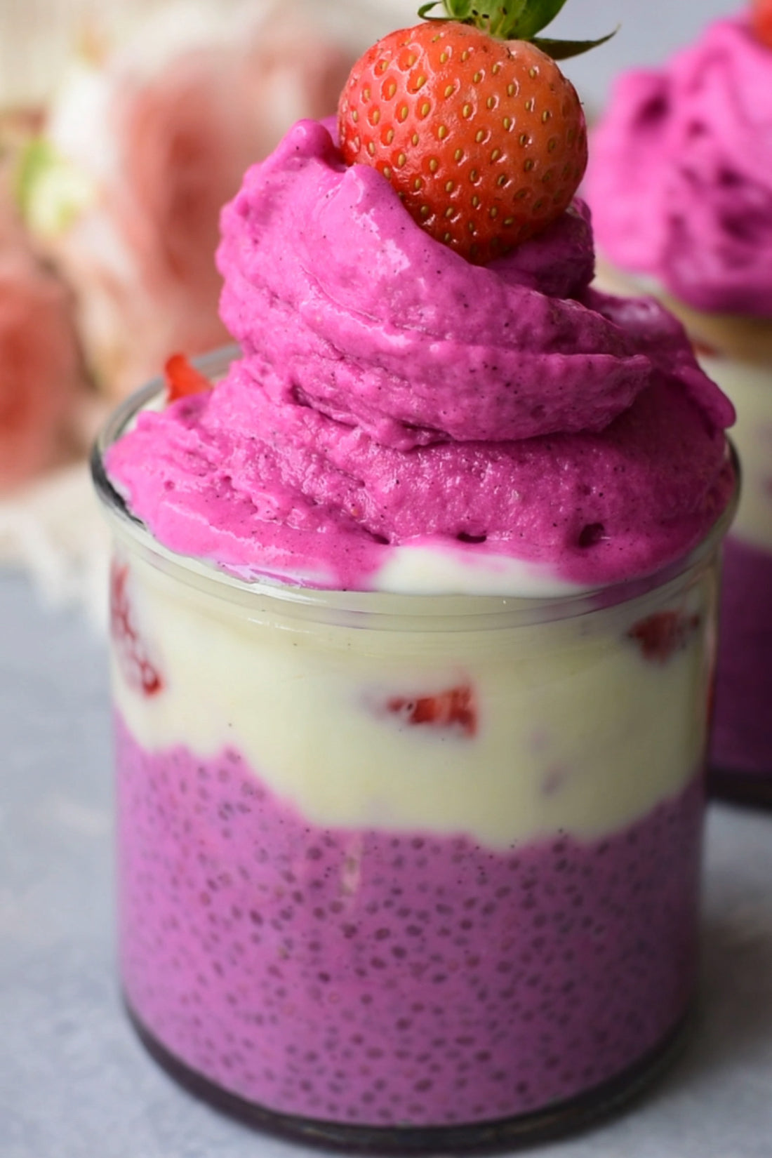 Pink Breakfast Jars